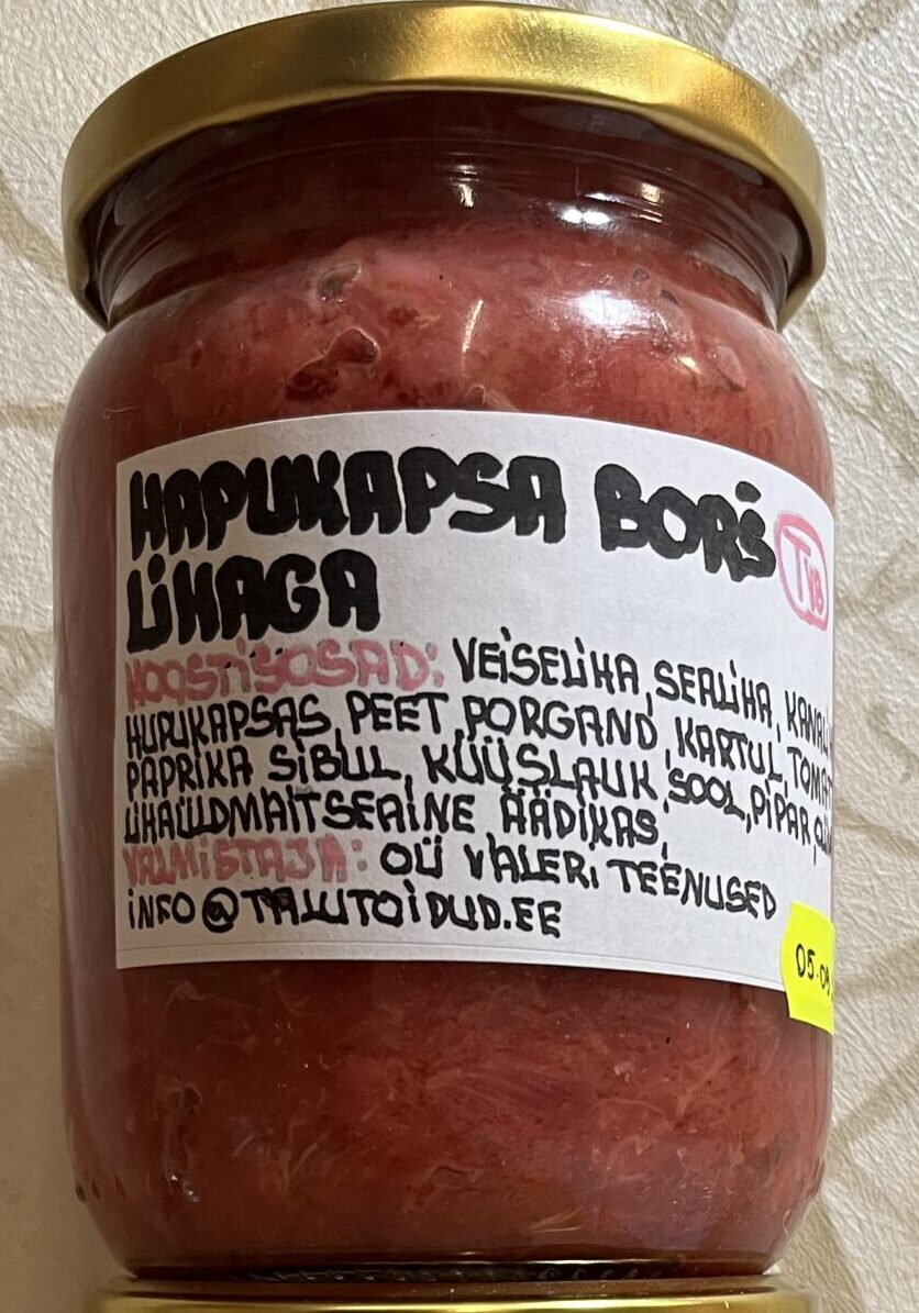Hapukapsa Borš Lihaga